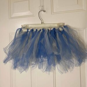 Blue and White Kids Tutu Skirt